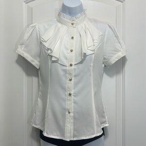 *5/$20* Lightweight White Work Blouse
